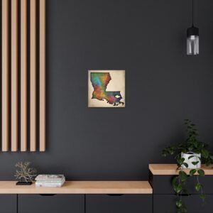 Louisiana Canvas Gallery Wraps &#8211; Louisiana Home Bedroom Living Room Office Wall Decor Canvas Art &#8211; Housewarming Gifts &#8211; LA New Home Gifts