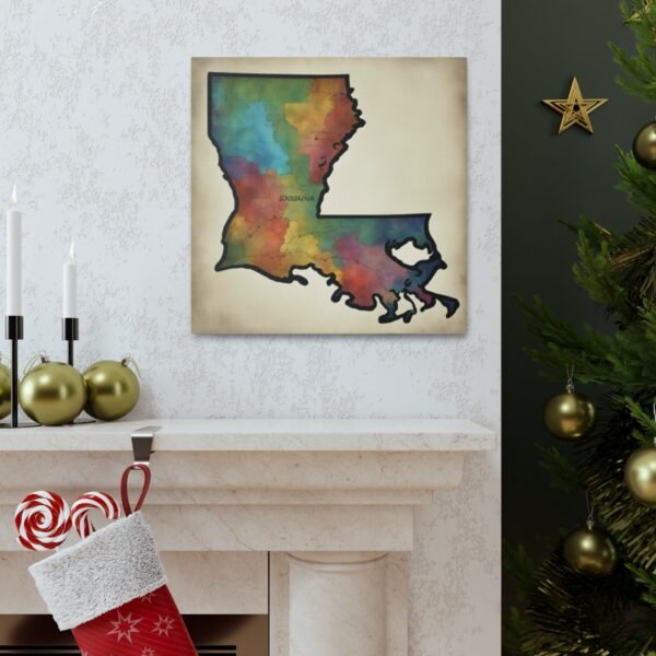 Louisiana Canvas Gallery Wraps &#8211; Louisiana Home Bedroom Living Room Office Wall Decor Canvas Art &#8211; Housewarming Gifts &#8211; LA New Home Gifts