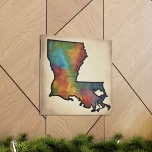 Louisiana Canvas Gallery Wraps &#8211; Louisiana Home Bedroom Living Room Office Wall Decor Canvas Art &#8211; Housewarming Gifts &#8211; LA New Home Gifts