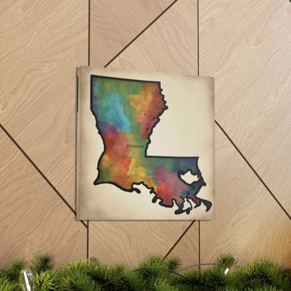Louisiana Canvas Gallery Wraps &#8211; Louisiana Home Bedroom Living Room Office Wall Decor Canvas Art &#8211; Housewarming Gifts &#8211; LA New Home Gifts