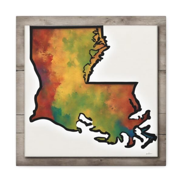 Louisiana Canvas Gallery Wraps &#8211; Louisiana Bedroom Living Room Home Office Wall Decor Canvas Art &#8211; Housewarming Gifts &#8211; LA New Home Gifts