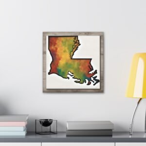 Louisiana Canvas Gallery Wraps &#8211; Louisiana Bedroom Living Room Home Office Wall Decor Canvas Art &#8211; Housewarming Gifts &#8211; LA New Home Gifts