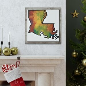 Louisiana Canvas Gallery Wraps &#8211; Louisiana Bedroom Living Room Home Office Wall Decor Canvas Art &#8211; Housewarming Gifts &#8211; LA New Home Gifts