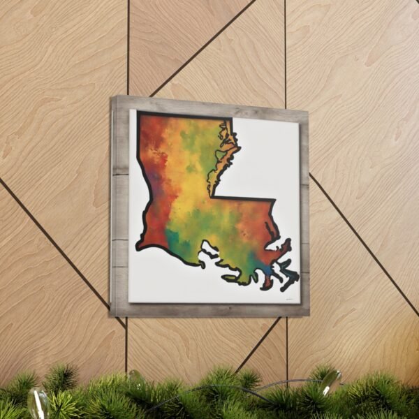 Louisiana Canvas Gallery Wraps &#8211; Louisiana Bedroom Living Room Home Office Wall Decor Canvas Art &#8211; Housewarming Gifts &#8211; LA New Home Gifts