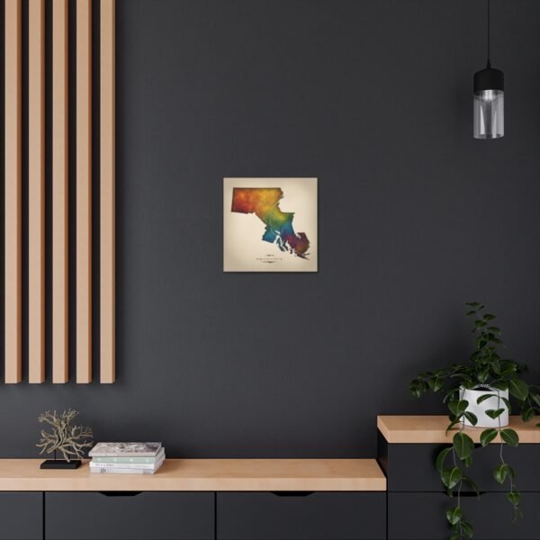 Massachusetts Canvas Gallery Wraps &#8211; Massachusetts Home Office Living Room Wall Decor Canvas Art &#8211; Housewarming Gifts &#8211; MA New Home Gifts