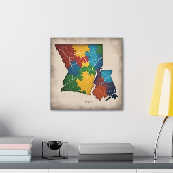 Maryland Canvas Gallery Wraps &#8211; Maryland Bedroom Living Room Home Office Wall Decor Canvas Art &#8211; Housewarming Gifts &#8211; MD New Home Gifts