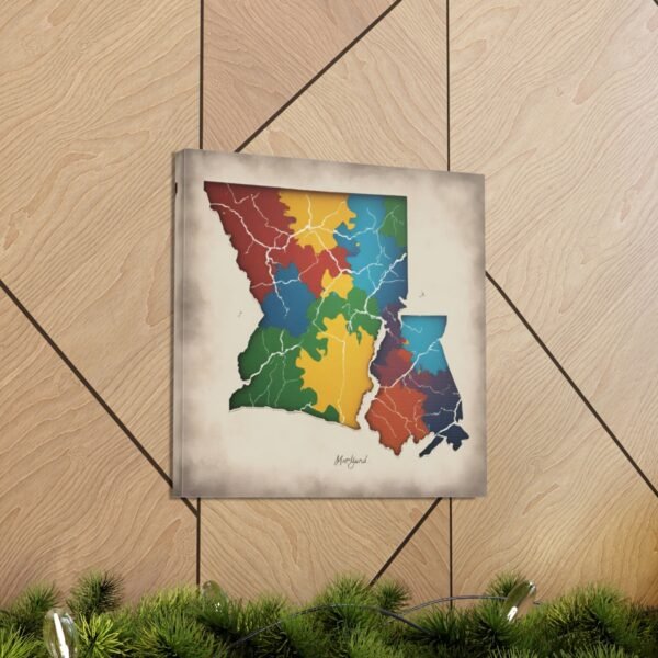Maryland Canvas Gallery Wraps &#8211; Maryland Bedroom Living Room Home Office Wall Decor Canvas Art &#8211; Housewarming Gifts &#8211; MD New Home Gifts