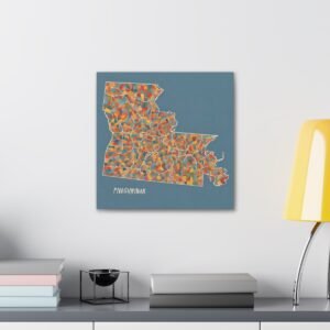 Pennsylvania Canvas Gallery Wraps &#8211; Pennsylvania Office Living Room Wall Decor Bedroom Home Canvas Art &#8211; Housewarming Gifts &#8211; PA Home Gifts