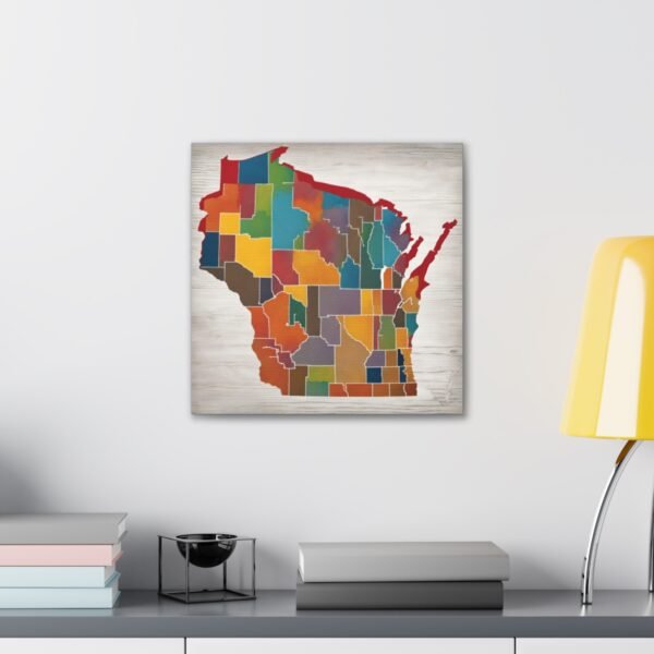 Wisconsin Canvas Gallery Wraps &#8211; Wisconsin Office Living Room Bedroom Wall Decor Home Canvas Art &#8211; Housewarming Gifts &#8211; WI New Home Gifts