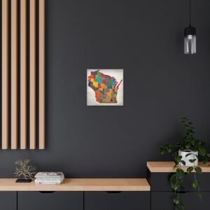 Wisconsin Canvas Gallery Wraps &#8211; Wisconsin Office Living Room Bedroom Wall Decor Home Canvas Art &#8211; Housewarming Gifts &#8211; WI New Home Gifts