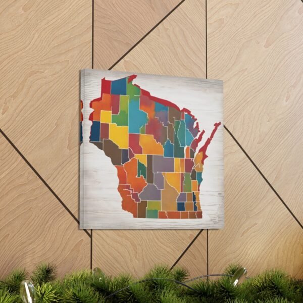 Wisconsin Canvas Gallery Wraps &#8211; Wisconsin Office Living Room Bedroom Wall Decor Home Canvas Art &#8211; Housewarming Gifts &#8211; WI New Home Gifts