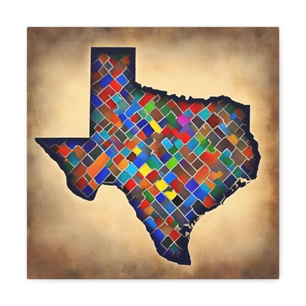 Texas Canvas Gallery Wraps &#8211; Texas Office Bedroom Living Room Wall Decor Home Bedroom Canvas Art &#8211; Housewarming Gifts &#8211; TX New Home Gifts