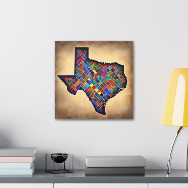 Texas Canvas Gallery Wraps &#8211; Texas Office Bedroom Living Room Wall Decor Home Bedroom Canvas Art &#8211; Housewarming Gifts &#8211; TX New Home Gifts