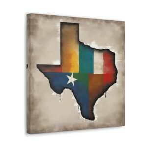 Texas Canvas Gallery Wraps &#8211; Texas Office Living Room Wall Decor Bedroom Home Canvas Art &#8211; Housewarming Gifts &#8211; TX New Home Gifts