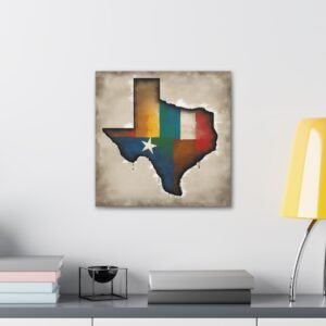 Texas Canvas Gallery Wraps &#8211; Texas Office Living Room Wall Decor Bedroom Home Canvas Art &#8211; Housewarming Gifts &#8211; TX New Home Gifts