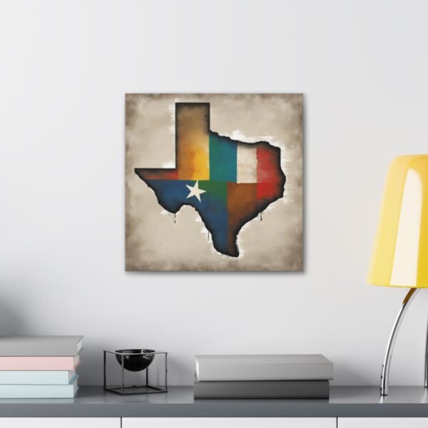 Texas Canvas Gallery Wraps &#8211; Texas Office Living Room Wall Decor Bedroom Home Canvas Art &#8211; Housewarming Gifts &#8211; TX New Home Gifts