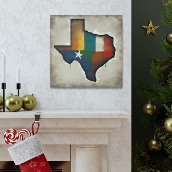 Texas Canvas Gallery Wraps &#8211; Texas Office Living Room Wall Decor Bedroom Home Canvas Art &#8211; Housewarming Gifts &#8211; TX New Home Gifts