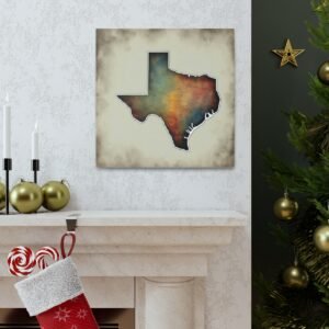 Texas Canvas Gallery Wraps &#8211; Texas Office Living Room Bedroom Wall Decor Home Canvas Art &#8211; Housewarming Gifts &#8211; TX New Home Gifts