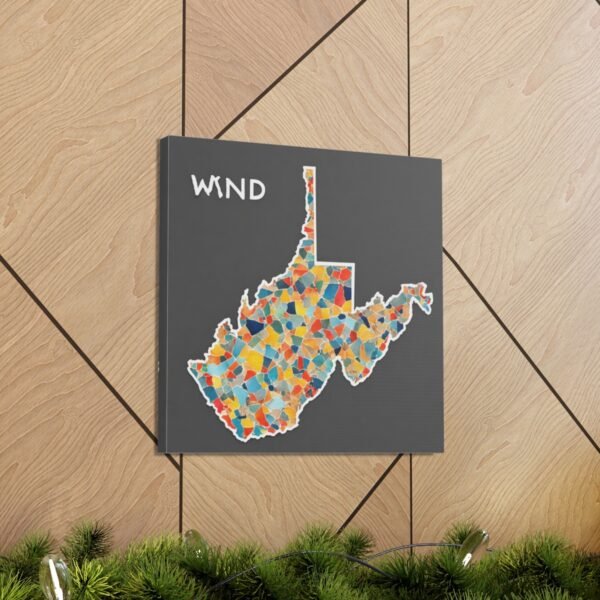 West Virginia Canvas Gallery Wraps &#8211; West Virginia Living Room Wall Decor Bedroom Office  Home Canvas Art &#8211; Housewarming Gifts &#8211; WV Gifts