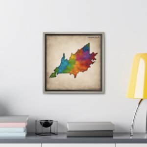 Virginia Canvas Gallery Wraps &#8211; Virginia Bedroom Living Room Office Wall Decor Home Canvas Art &#8211; Housewarming Gifts &#8211; VA New Home Gifts