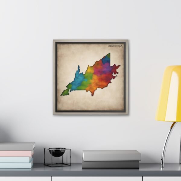 Virginia Canvas Gallery Wraps &#8211; Virginia Bedroom Living Room Office Wall Decor Home Canvas Art &#8211; Housewarming Gifts &#8211; VA New Home Gifts