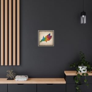 Virginia Canvas Gallery Wraps &#8211; Virginia Bedroom Living Room Office Wall Decor Home Canvas Art &#8211; Housewarming Gifts &#8211; VA New Home Gifts