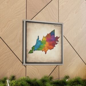 Virginia Canvas Gallery Wraps &#8211; Virginia Bedroom Living Room Office Wall Decor Home Canvas Art &#8211; Housewarming Gifts &#8211; VA New Home Gifts