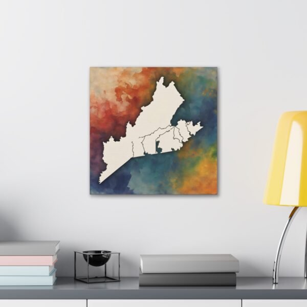 Virginia Canvas Gallery Wraps &#8211; Virginia Living Room Bedroom Office Wall Decor Home Canvas Art &#8211; Housewarming Gifts &#8211; VA New Home Gifts