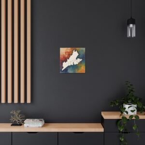 Virginia Canvas Gallery Wraps &#8211; Virginia Living Room Bedroom Office Wall Decor Home Canvas Art &#8211; Housewarming Gifts &#8211; VA New Home Gifts