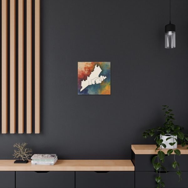 Virginia Canvas Gallery Wraps &#8211; Virginia Living Room Bedroom Office Wall Decor Home Canvas Art &#8211; Housewarming Gifts &#8211; VA New Home Gifts