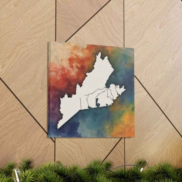 Virginia Canvas Gallery Wraps &#8211; Virginia Living Room Bedroom Office Wall Decor Home Canvas Art &#8211; Housewarming Gifts &#8211; VA New Home Gifts