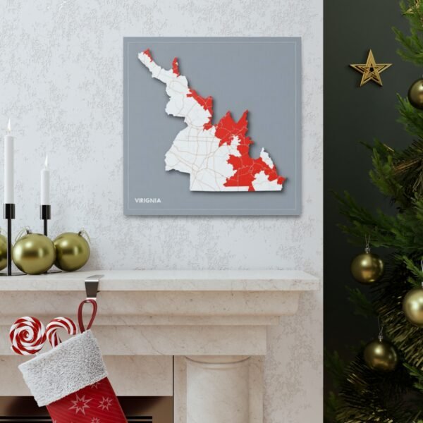 Virginia Canvas Gallery Wraps &#8211; Virginia Living Room Office Bedroom Wall Decor Home Canvas Art &#8211; Housewarming Gifts &#8211; VA New Home Gifts