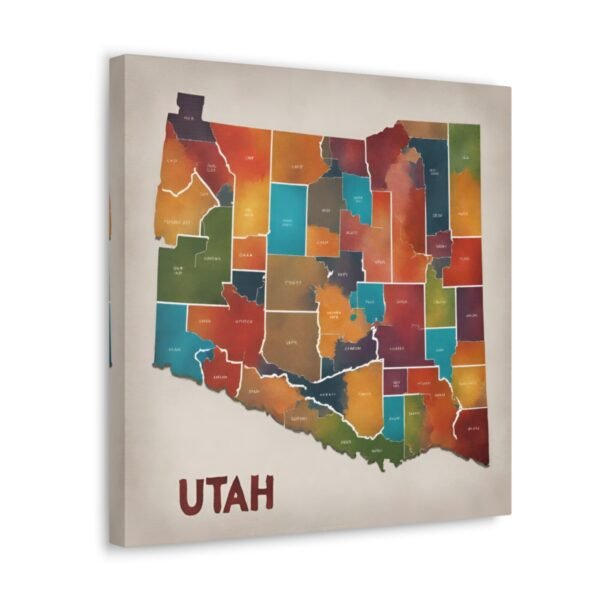 Utah Canvas Gallery Wraps &#8211; Utah Living Room Office Bedroom Wall Decor Home Canvas Art &#8211; Housewarming Gifts &#8211; UT New Home Gifts
