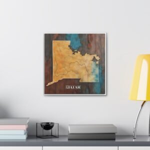 Utah Canvas Gallery Wraps &#8211; Utah Living Room Bedroom Office Wall Decor Home Canvas Art &#8211; Housewarming Gifts &#8211; UT New Home Gifts