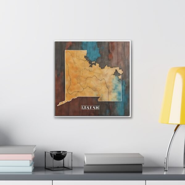 Utah Canvas Gallery Wraps &#8211; Utah Living Room Bedroom Office Wall Decor Home Canvas Art &#8211; Housewarming Gifts &#8211; UT New Home Gifts