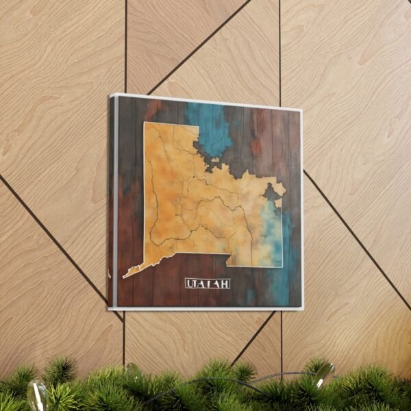 Utah Canvas Gallery Wraps &#8211; Utah Living Room Bedroom Office Wall Decor Home Canvas Art &#8211; Housewarming Gifts &#8211; UT New Home Gifts