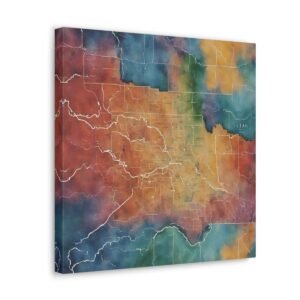 Utah Canvas Gallery Wraps &#8211; Utah Living Room Office Bedroom Wall Decor Home Canvas Art &#8211; Housewarming Gifts &#8211; UT New Home Gifts