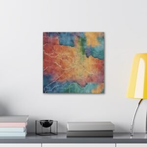 Utah Canvas Gallery Wraps &#8211; Utah Living Room Office Bedroom Wall Decor Home Canvas Art &#8211; Housewarming Gifts &#8211; UT New Home Gifts
