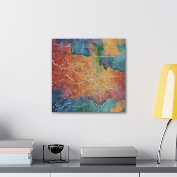Utah Canvas Gallery Wraps &#8211; Utah Living Room Office Bedroom Wall Decor Home Canvas Art &#8211; Housewarming Gifts &#8211; UT New Home Gifts