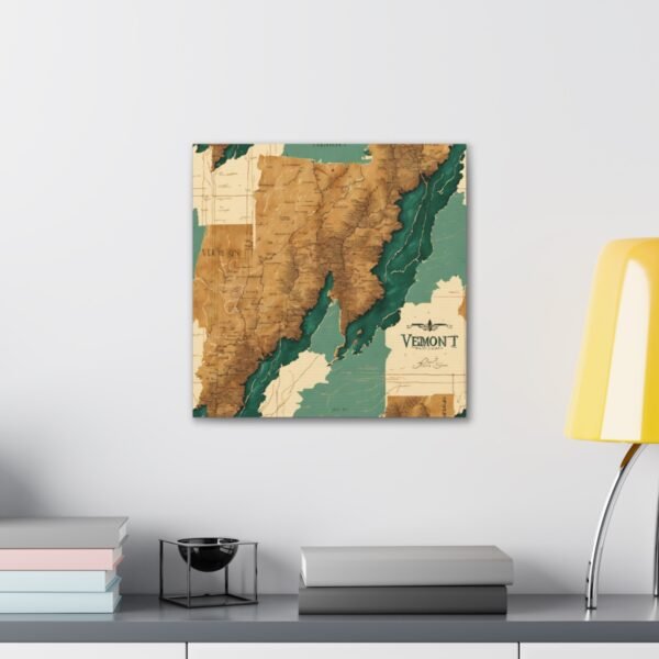 Vermont Canvas Gallery Wraps &#8211; Vermont Living Room Bedroom Office Wall Decor Home Canvas Art &#8211; Housewarming Gifts &#8211; VT New Home Gifts