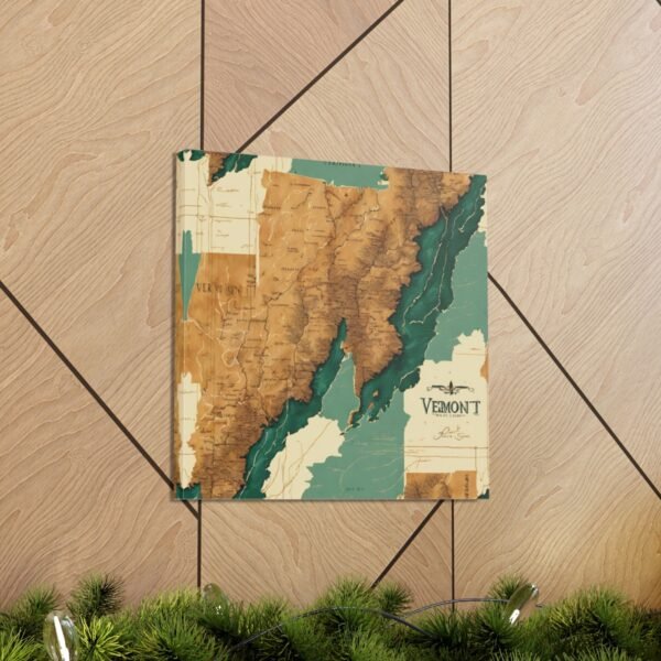 Vermont Canvas Gallery Wraps &#8211; Vermont Living Room Bedroom Office Wall Decor Home Canvas Art &#8211; Housewarming Gifts &#8211; VT New Home Gifts