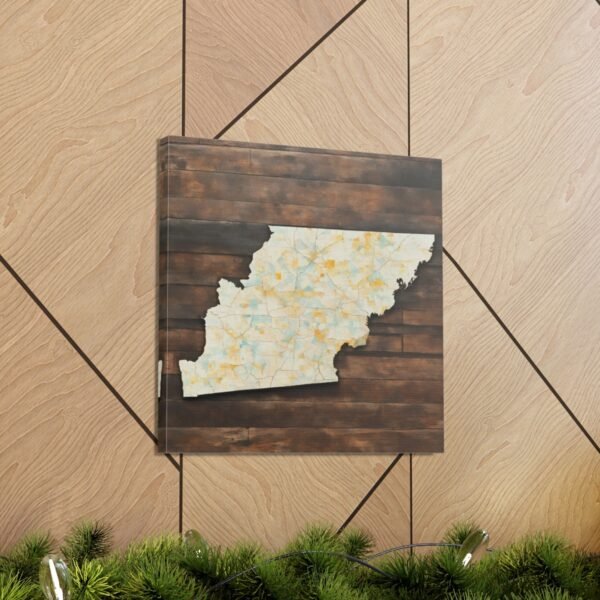 Tennessee Canvas Gallery Wraps &#8211; Tennessee Living Room Office Wall Decor Bedroom Home Canvas Art &#8211; Housewarming Gifts &#8211; TN New Home Gifts
