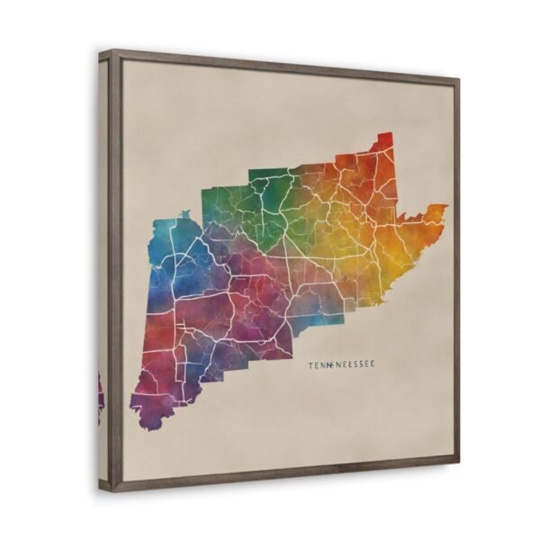 Tennessee Canvas Gallery Wraps &#8211; Tennessee Living Room Wall Decor Office Bedroom Home Canvas Art &#8211; Housewarming Gifts &#8211; TN New Home Gifts