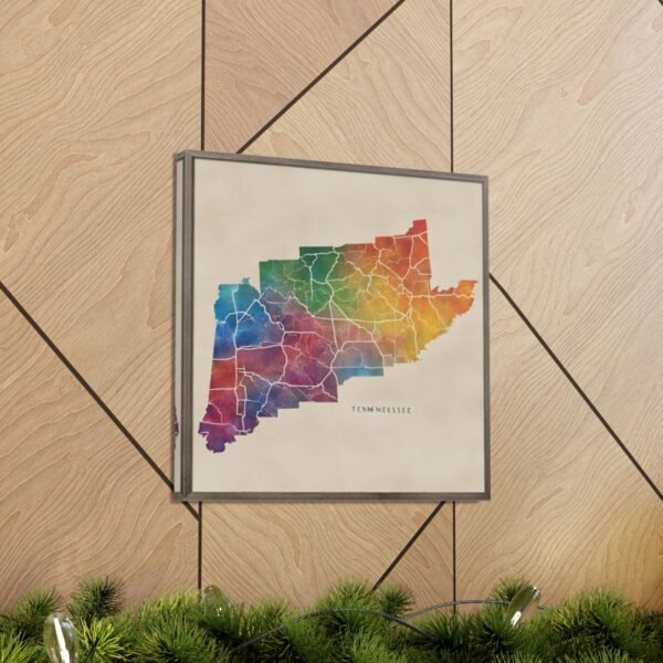 Tennessee Canvas Gallery Wraps &#8211; Tennessee Living Room Wall Decor Office Bedroom Home Canvas Art &#8211; Housewarming Gifts &#8211; TN New Home Gifts