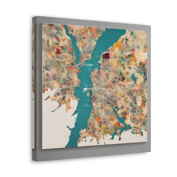 Washington Canvas Gallery Wraps &#8211; Washington Living Room Wall Decor Office Bedroom Home Canvas Art &#8211; Housewarming Gifts &#8211; WA New Home Gifts