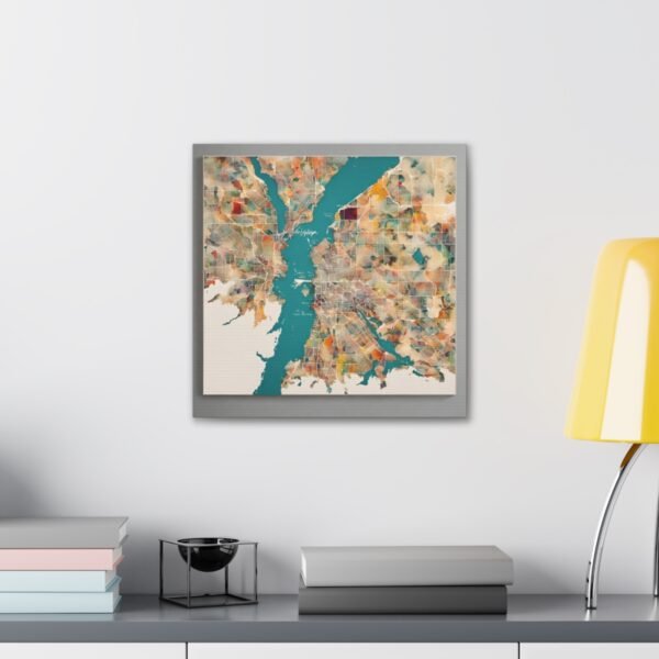 Washington Canvas Gallery Wraps &#8211; Washington Living Room Wall Decor Office Bedroom Home Canvas Art &#8211; Housewarming Gifts &#8211; WA New Home Gifts