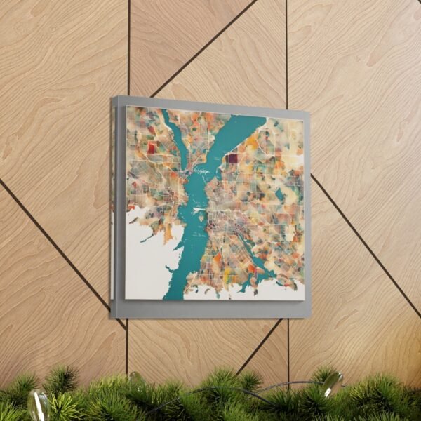 Washington Canvas Gallery Wraps &#8211; Washington Living Room Wall Decor Office Bedroom Home Canvas Art &#8211; Housewarming Gifts &#8211; WA New Home Gifts