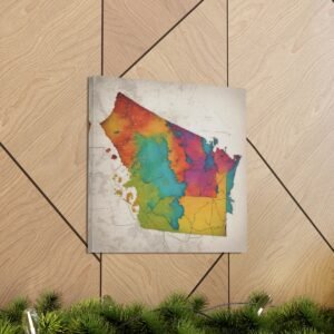 Washington Canvas Gallery Wraps &#8211; Washington Living Room Office Wall Decor Bedroom Home Canvas Art &#8211; Housewarming Gifts &#8211; WA New Home Gifts