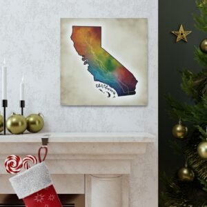California Canvas Gallery Wraps &#8211; California Home Office Living Room Bedroom Wall Decor Canvas Art &#8211; Housewarming Gifts &#8211; CA New Home Gifts