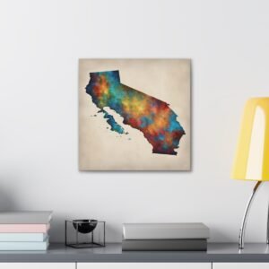 California Canvas Gallery Wraps &#8211; California Living Room Home Office Bedroom Wall Decor Canvas Art &#8211; Housewarming Gifts &#8211; CA New Home Gifts